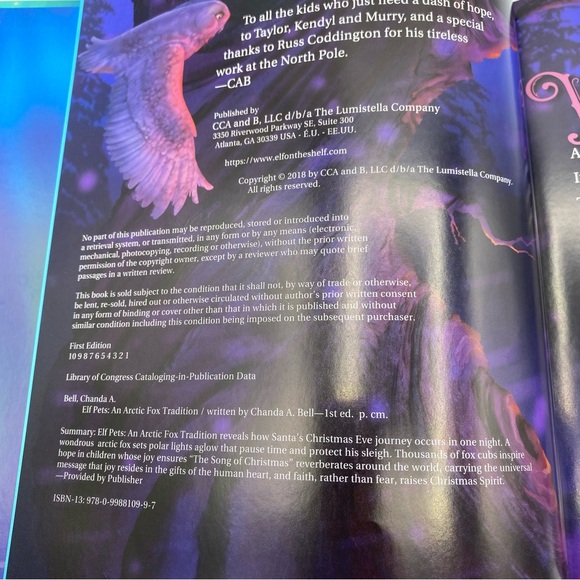 Elf on the Shelf Elf Pets Books Boy Arctic Fox St Bernard Xmas Carol Aebersold - Picture 15 of 15